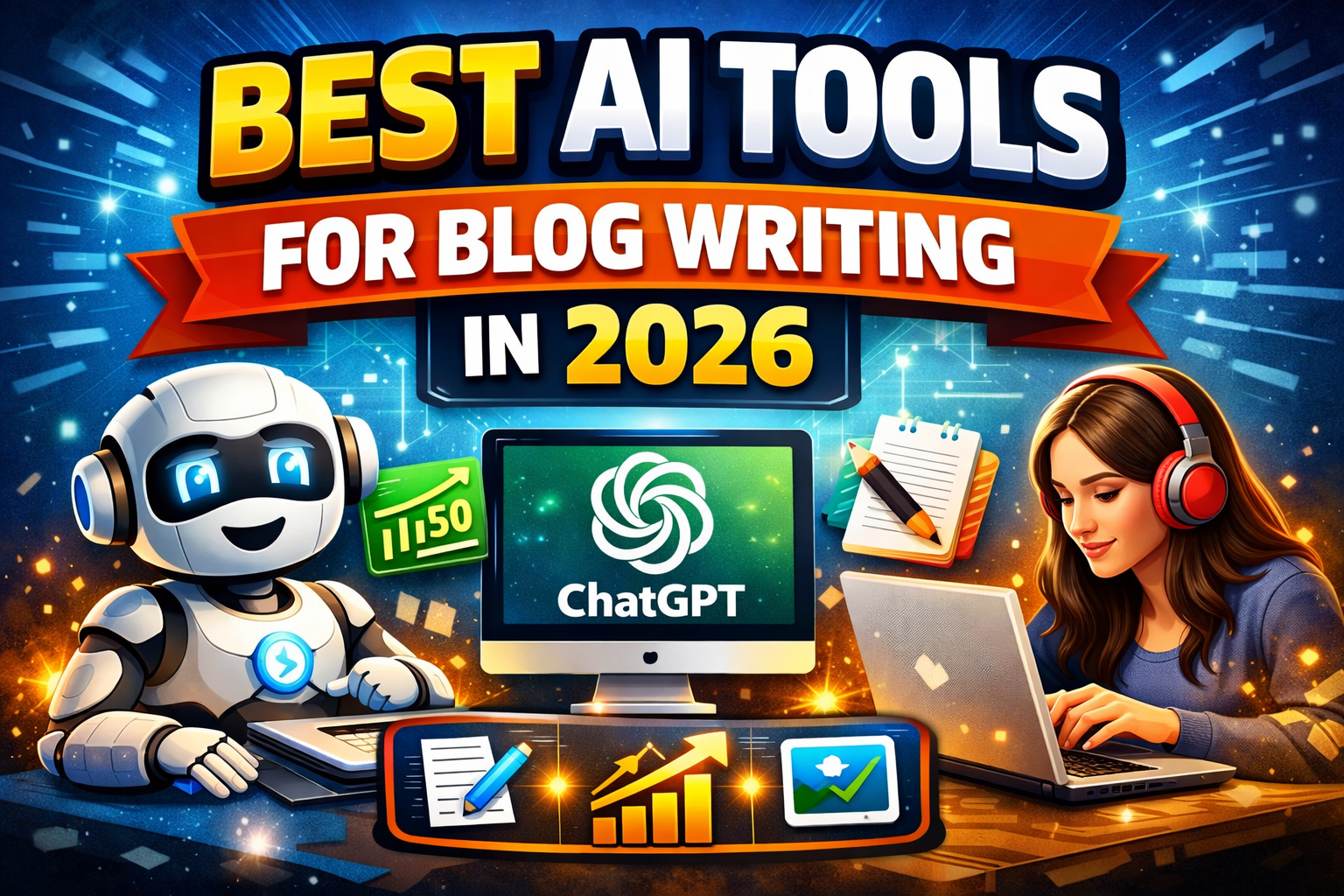 best ai tools for blog writing in 2026 including ChatGPT Jasper and SEO tools