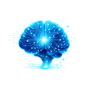 Free AI brain PNG download