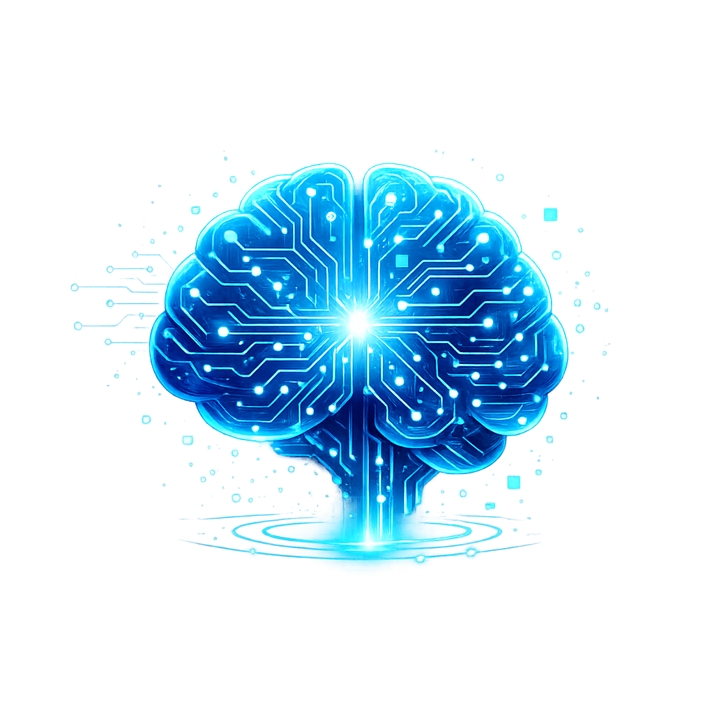 Free AI brain PNG download