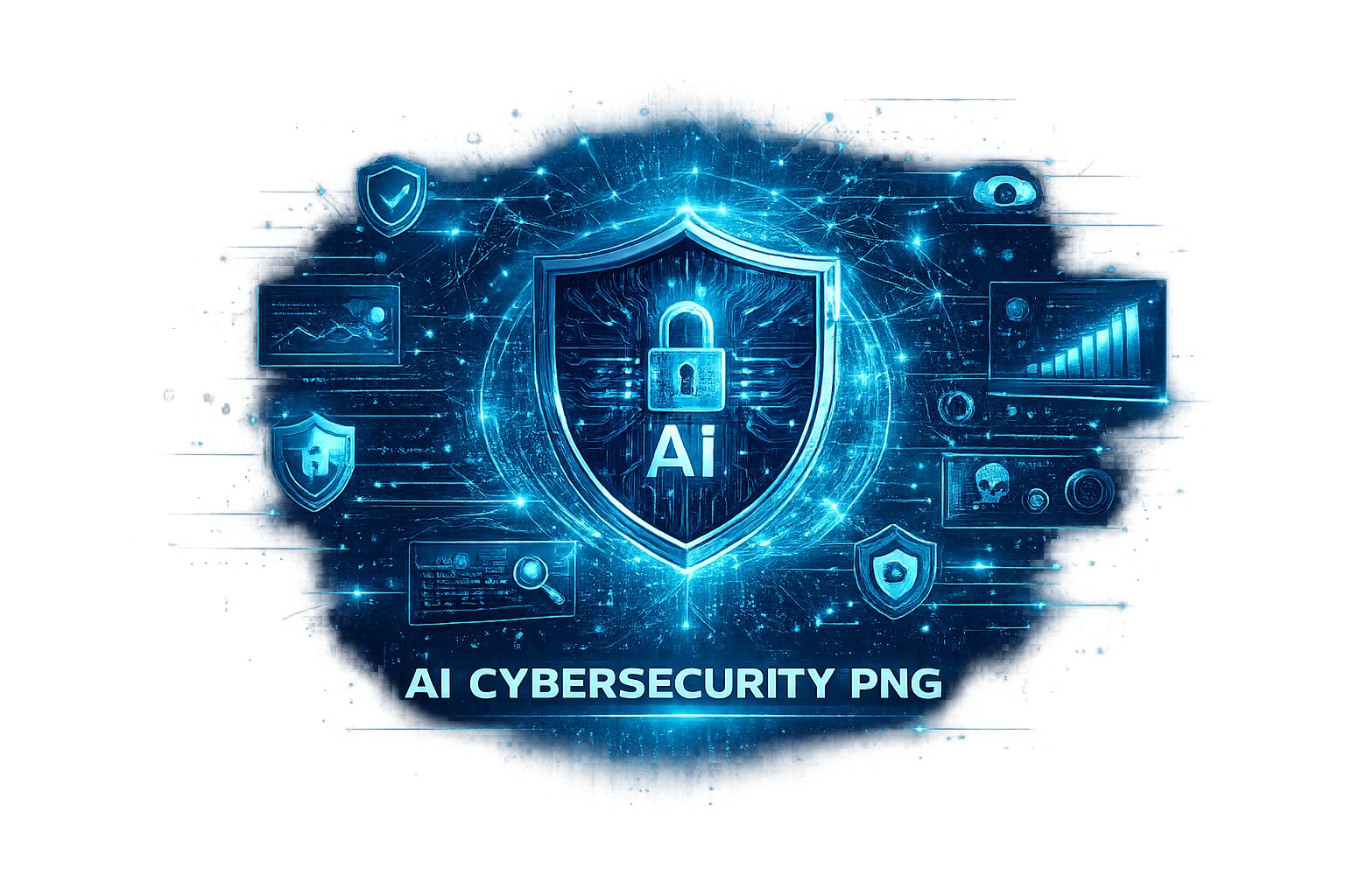 Free AI Cybersecurity PNG Download