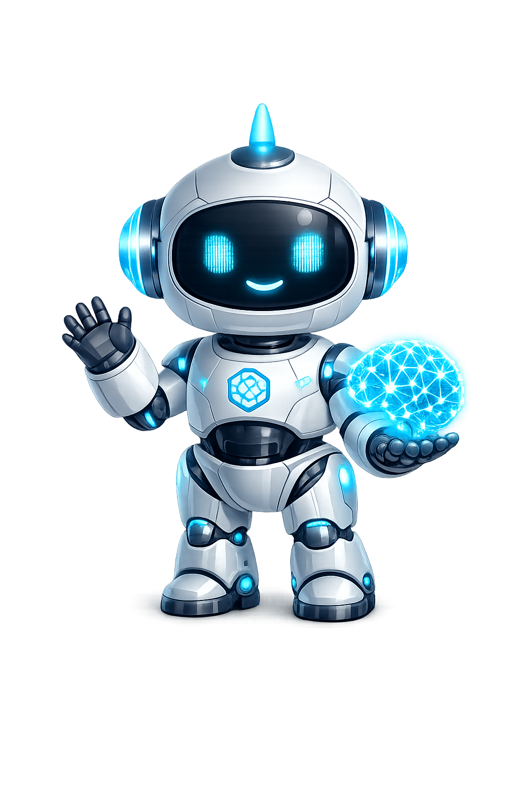 Free AI Robot PNG with transparent background