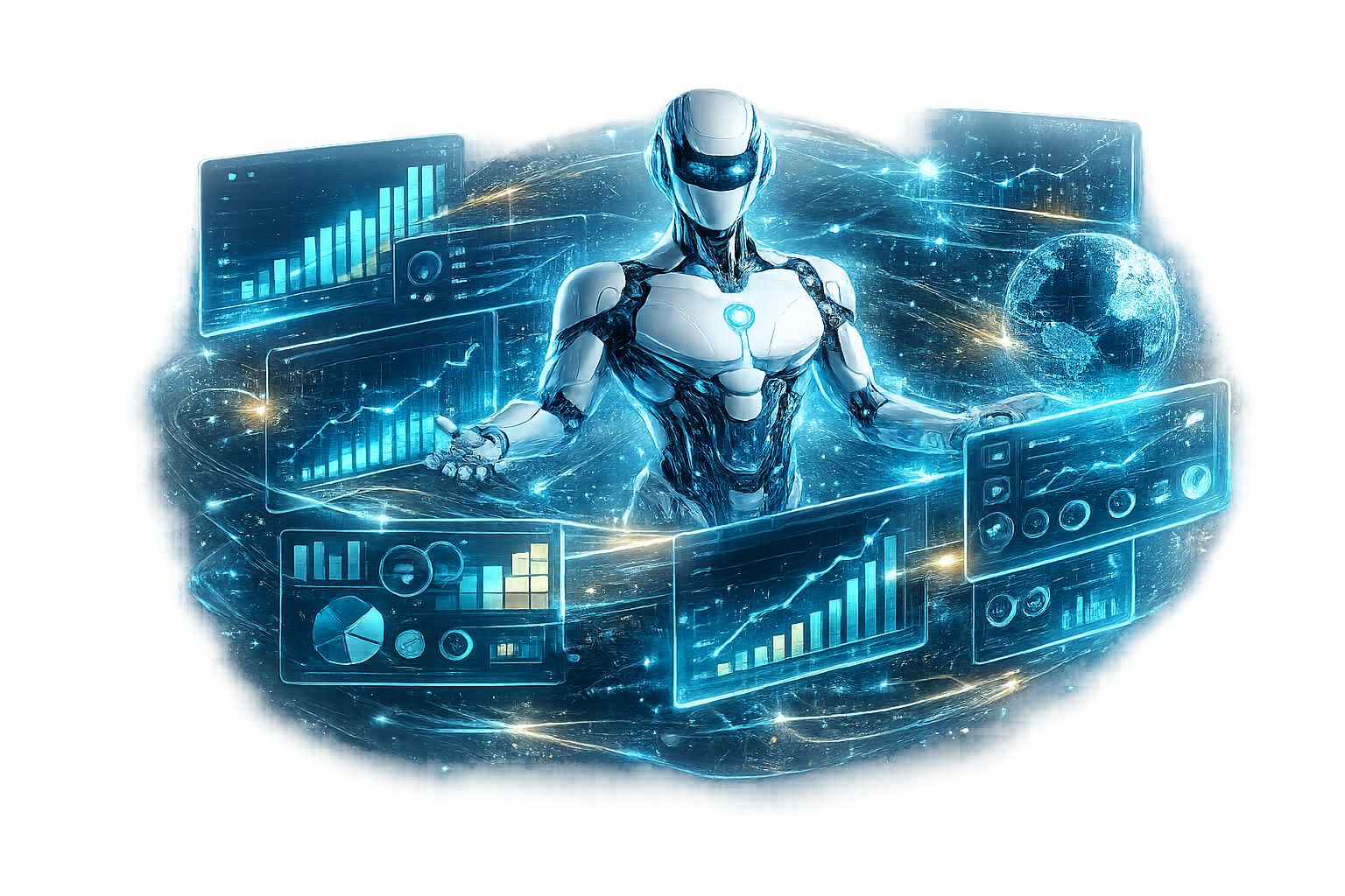 AI Data Visualization PNG