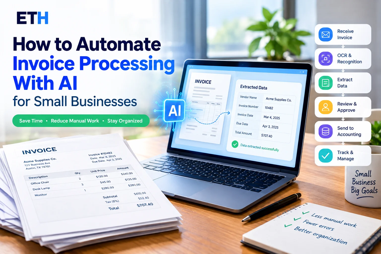 How to Automate Invoice Processing With AI for Small Businesses